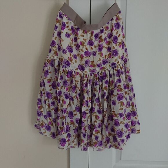 Dolce & Gabbana purple Floral Skirt